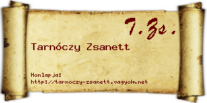 Tarnóczy Zsanett névjegykártya